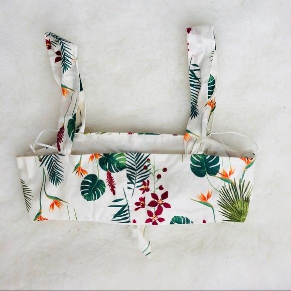 Zara Tropical Print Bralette Crop Top!✨ New-Boutique! - Picture 6 of 16